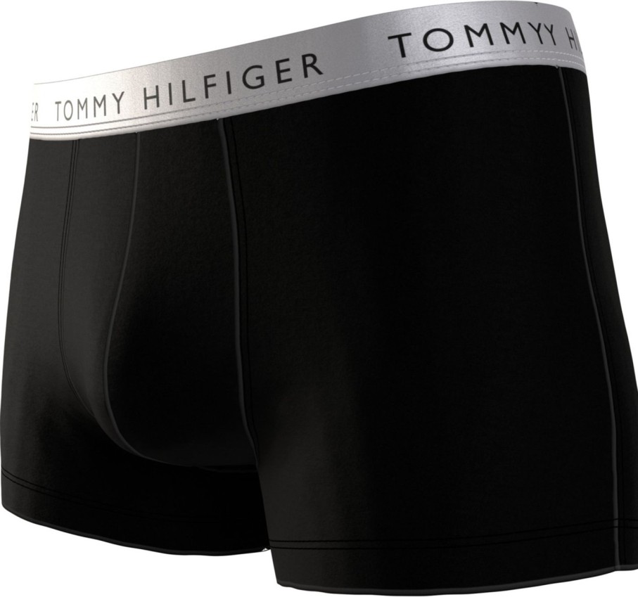 Miehet Tommy Hilfiger Alusasut | Trunk Shine Wb 3 Kpl Vaaleanharmaa