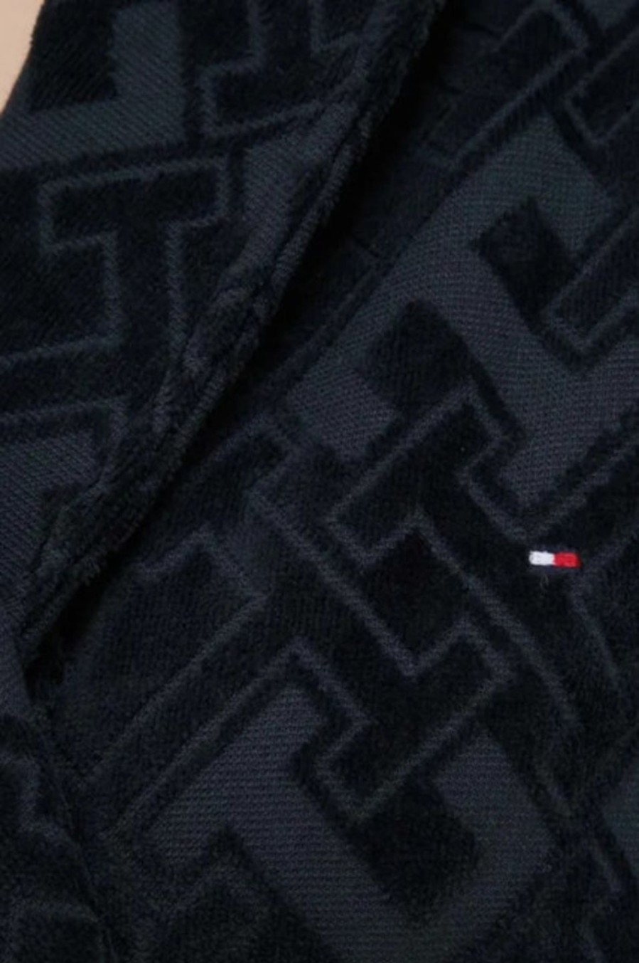 Koti Tommy Hilfiger | Bathrobe With Jacquard Tummasininen