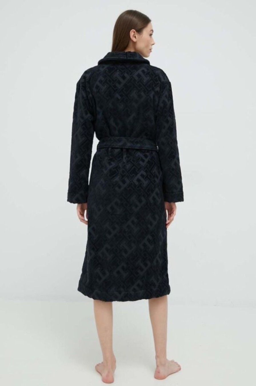 Koti Tommy Hilfiger | Bathrobe With Jacquard Tummasininen