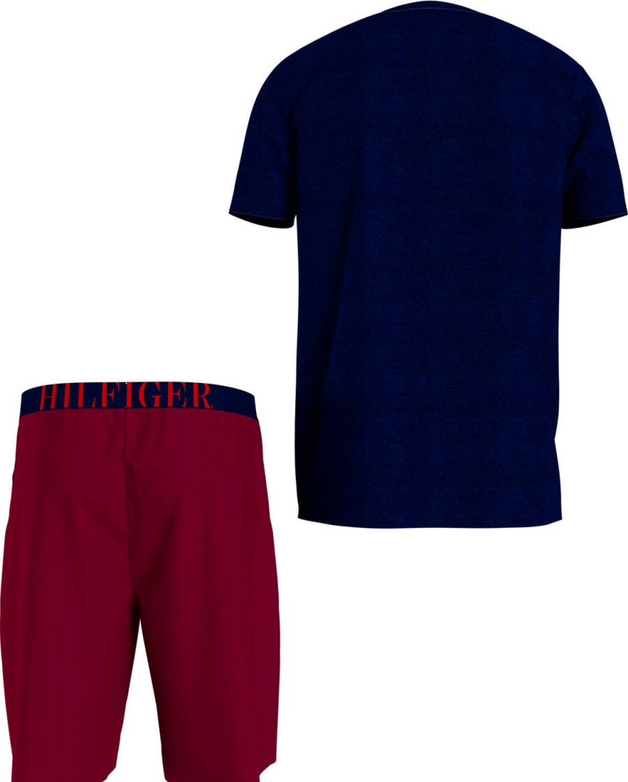 Miehet Tommy Hilfiger Yoasut | Short Jersey -Pyjamasetti Multicolor