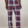 Miehet Tommy Hilfiger Yoasut | Flannel Pant -Pyjamahousut Punainen