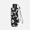 Naiset Marimekko Sateenvarjot | Unikko Mini Manual -Sateenvarjo Black&White