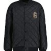 Lapset Gant Takit | Quilted Gant Varsity -Tikkitakki Musta