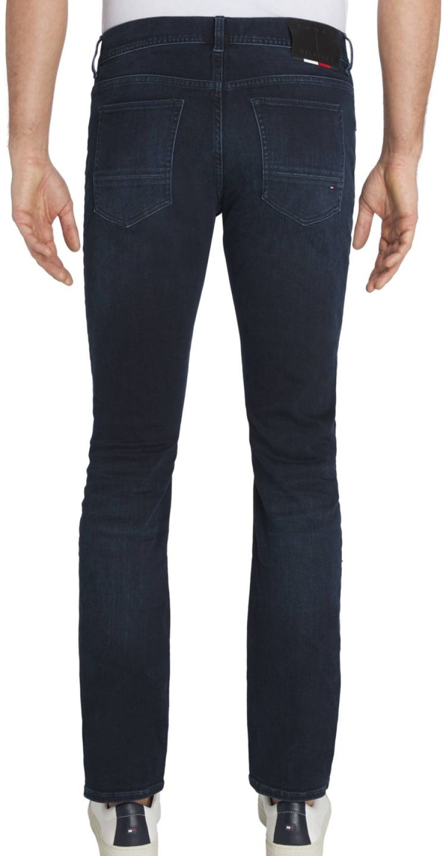 Miehet Tommy Hilfiger Farkut | Bleecker Slim Faded Jeans Tummansininen