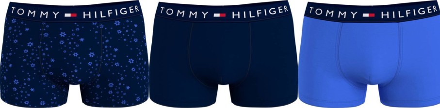 Miehet Tommy Hilfiger Alusasut | Bokserit 3Kpl Tummansininen