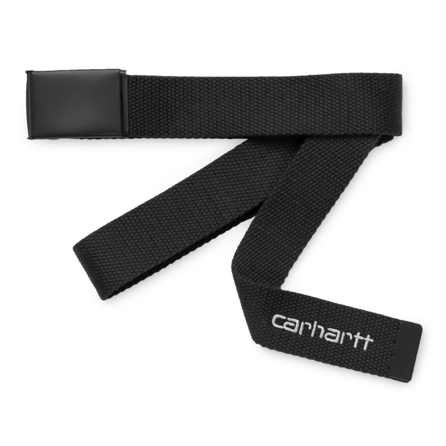 Miehet Carhartt WIP Vyot Ja Olkaimet | Script Belt Tonal Musta