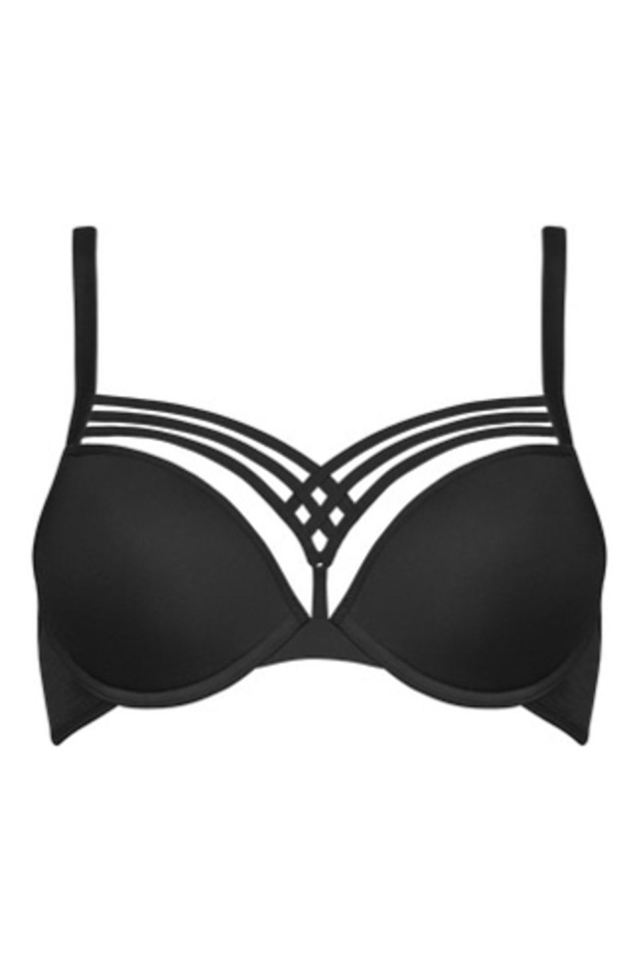 Naiset Marlies Dekkers Rintaliivit | Dame De Paris Push Up -Rintaliivit Musta