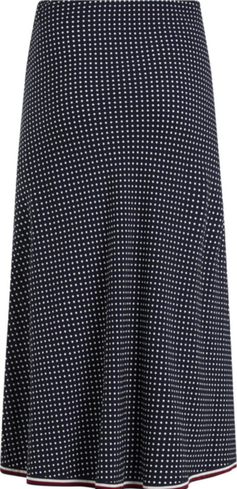 Naiset Tommy Hilfiger | Polkadot Long -Hame Tummasininen