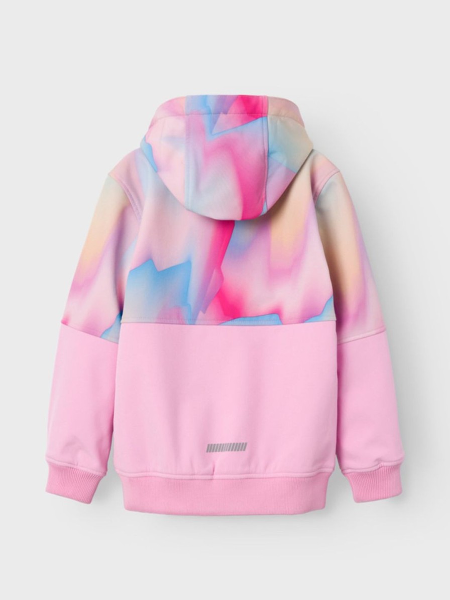 Lapset Name It Takit | Nkfalfa Pastel Mix -Softshell-Takki Vaaleanpunainen