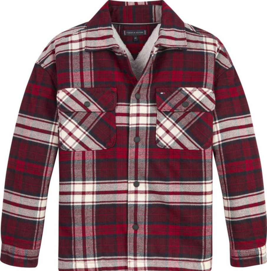 Lapset Tommy Hilfiger | Shearling Lined Tartan -Paitatakki Multicolor