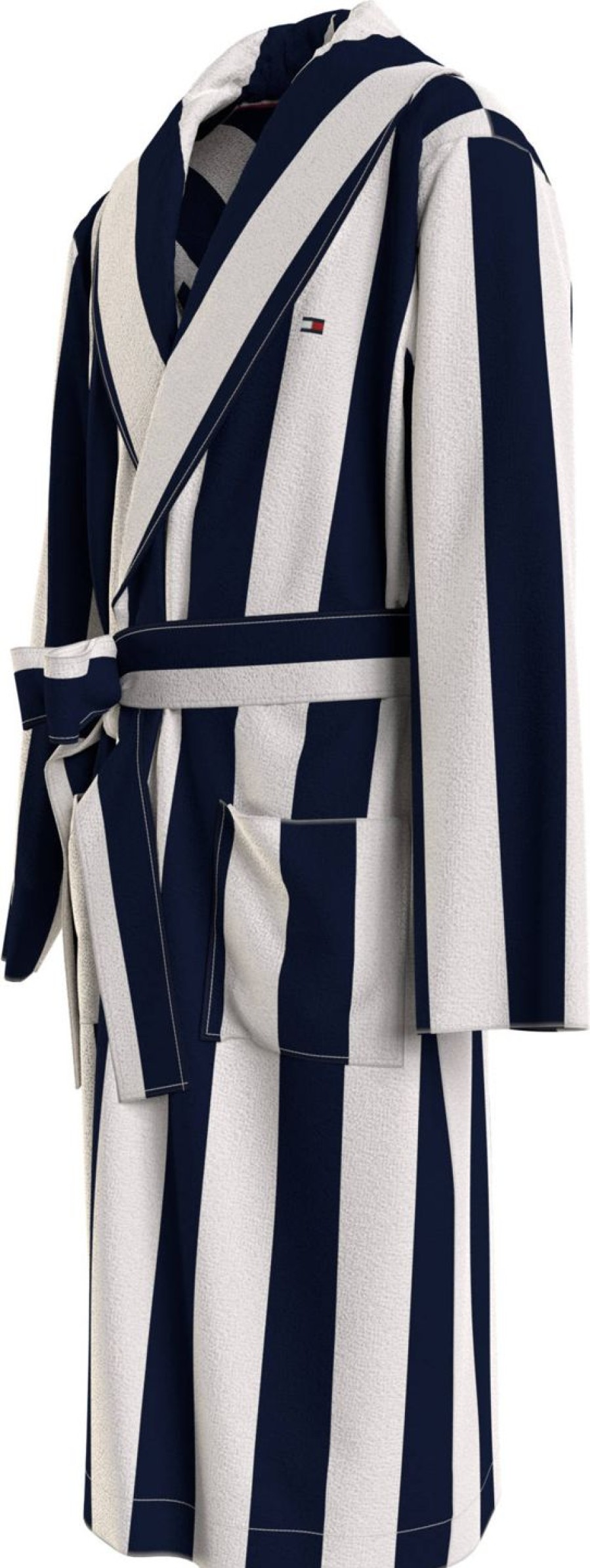 Miehet Tommy Hilfiger Kylpytakit | Stripes-Kylpytakki Vaaleansininen