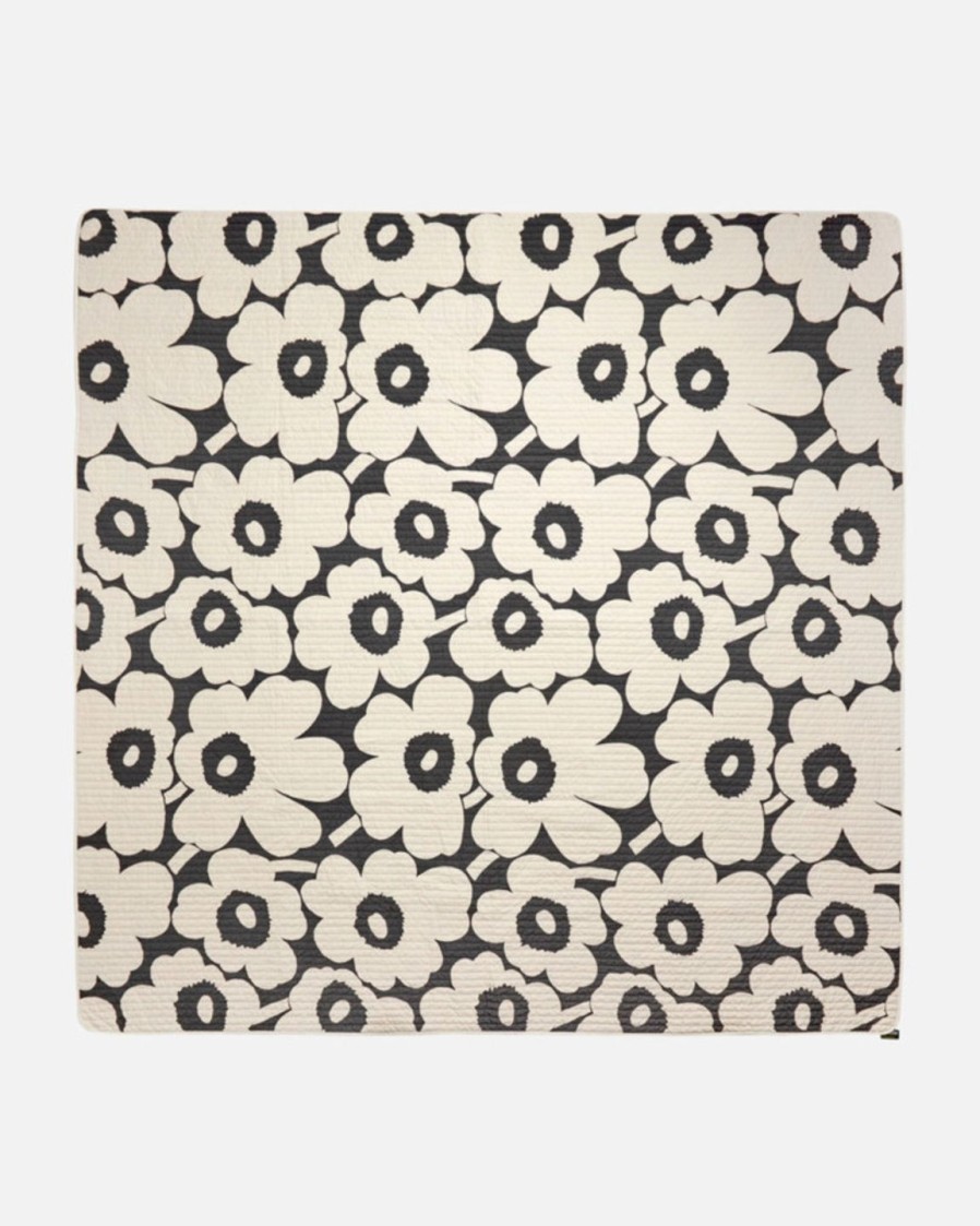 Koti Marimekko | Unikko-Paivapeite 260X260Cm Black&White