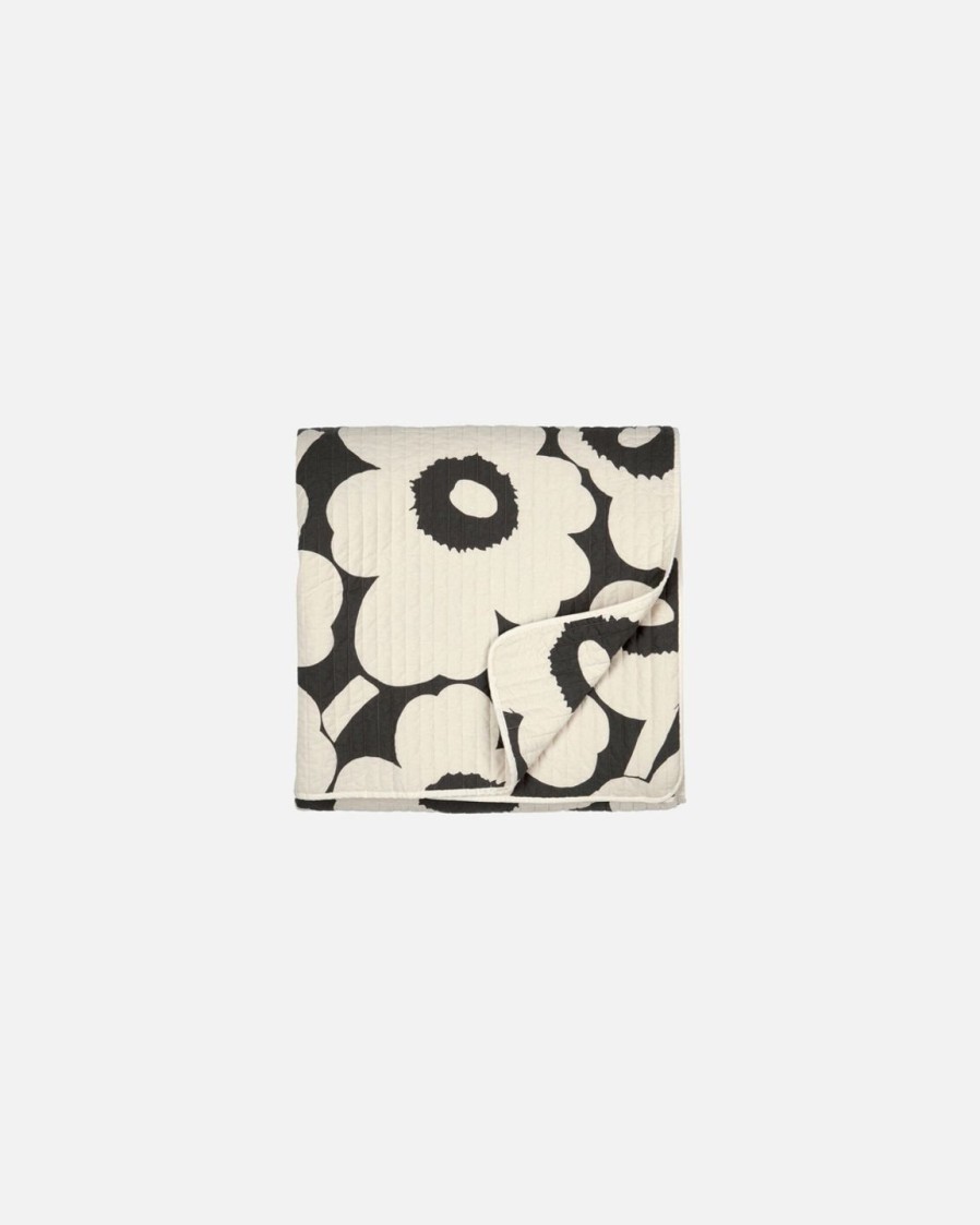 Koti Marimekko | Unikko-Paivapeite 260X260Cm Black&White