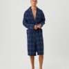 Miehet Björn Borg Kylpytakit | Core Flannel Robe -Kylpytakki Sininen