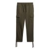 Miehet Superdry Collegehousut | Relaxed Cargo -Collegehousut Tummanvihrea