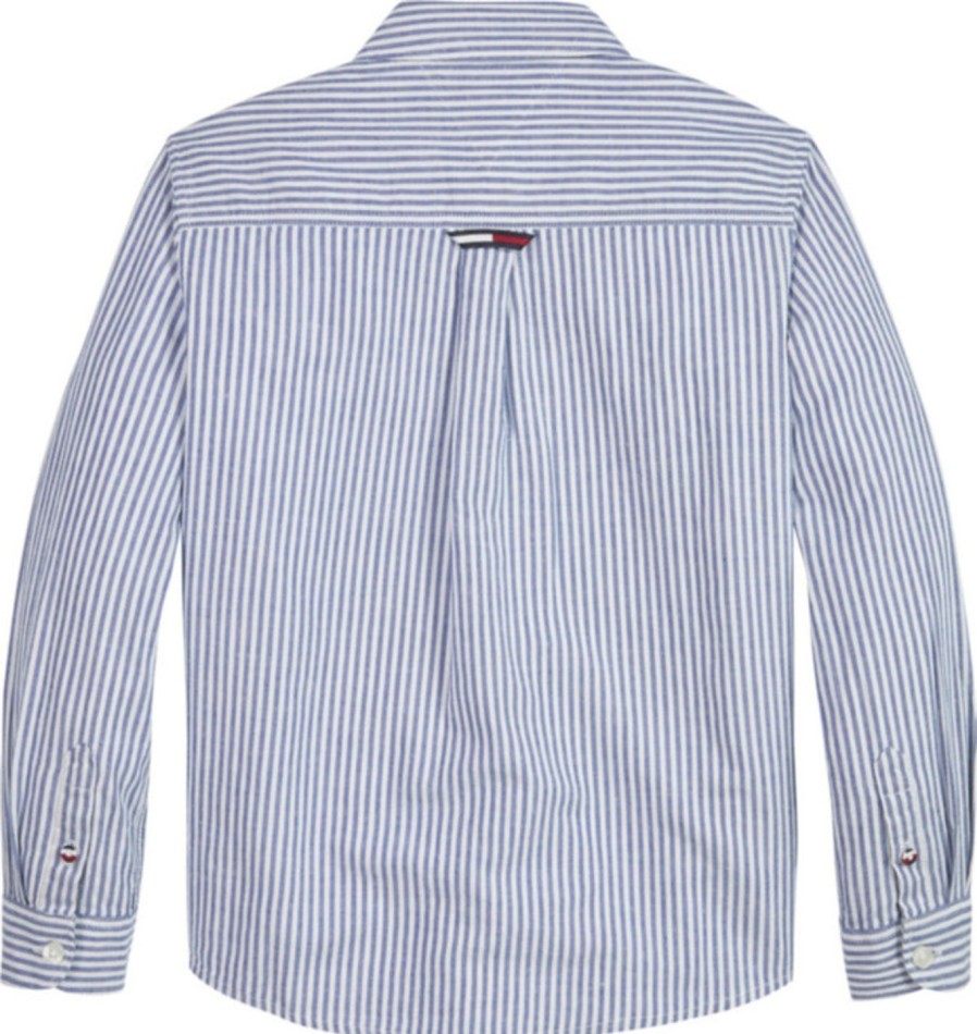 Lapset Tommy Hilfiger Kauluspaidat | Hemp Relaxed -Kauluspaita Sininen