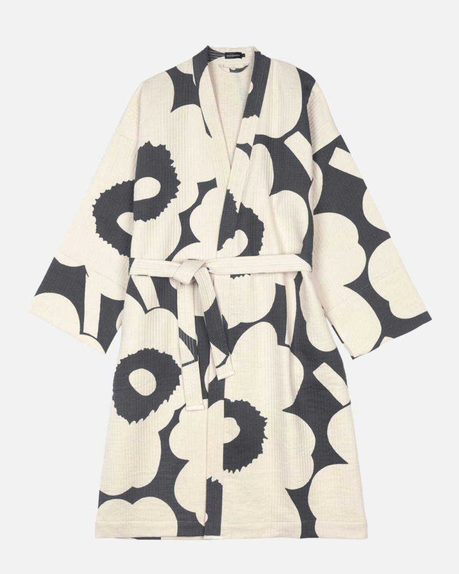 Koti Marimekko | Unikko-Kylpytakki Black&White