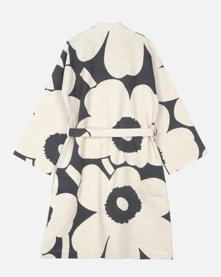 Koti Marimekko | Unikko-Kylpytakki Black&White