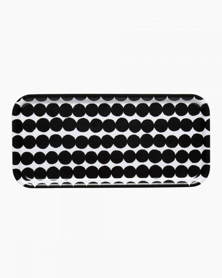 Koti Marimekko | Rasymatto-Tarjotin 15X32Cm Black&White