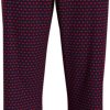 Miehet Tommy Hilfiger Yoasut | Jersey Print -Pyjamahousut Tummansininen