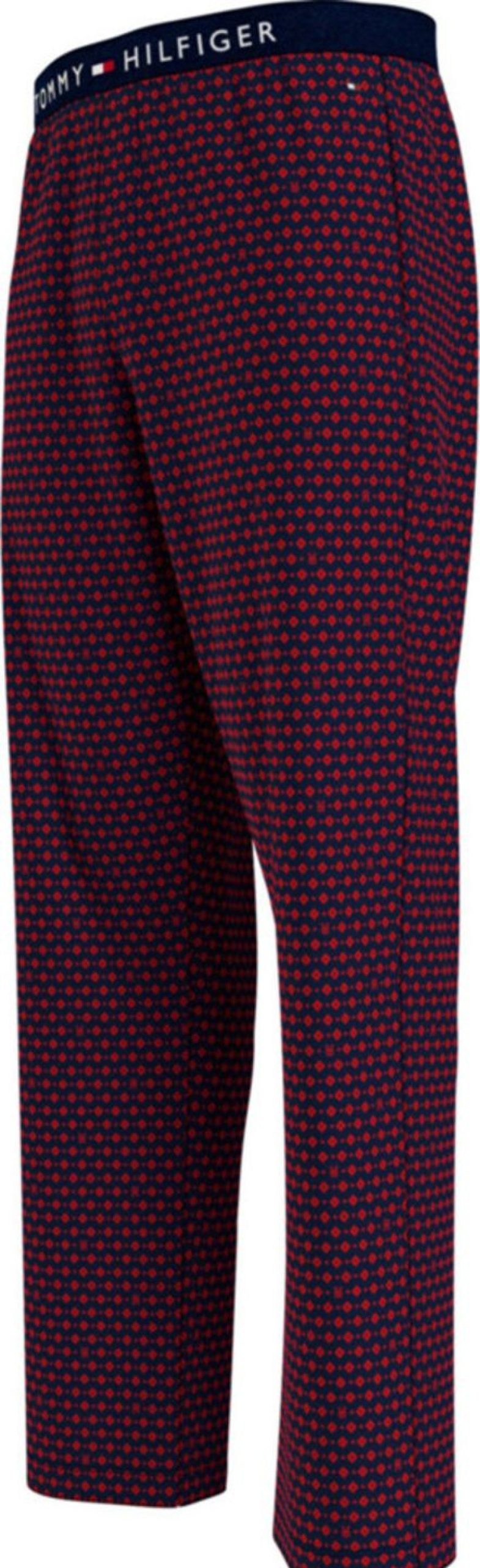 Miehet Tommy Hilfiger Yoasut | Jersey Print -Pyjamahousut Tummansininen