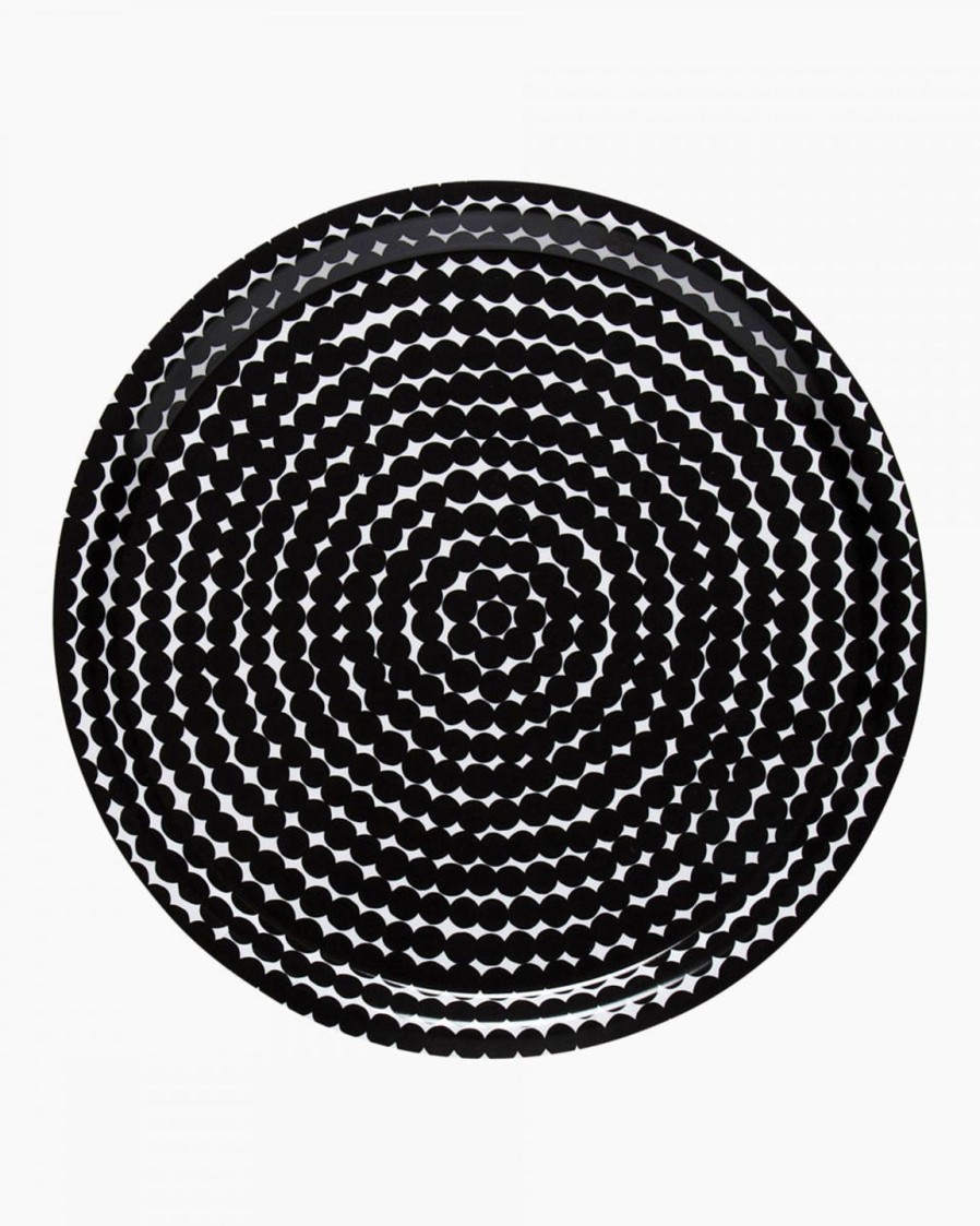 Koti Marimekko | Rasymatto-Tarjotin 31Cm Black&White