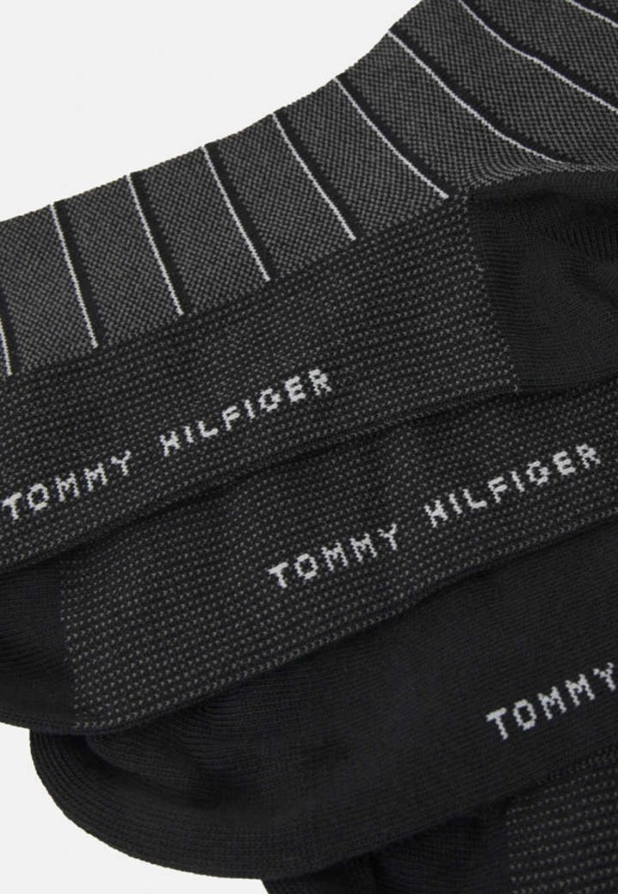 Miehet Tommy Hilfiger Sukat | 5 Paria Sukkia Lahjalaatikossa Musta