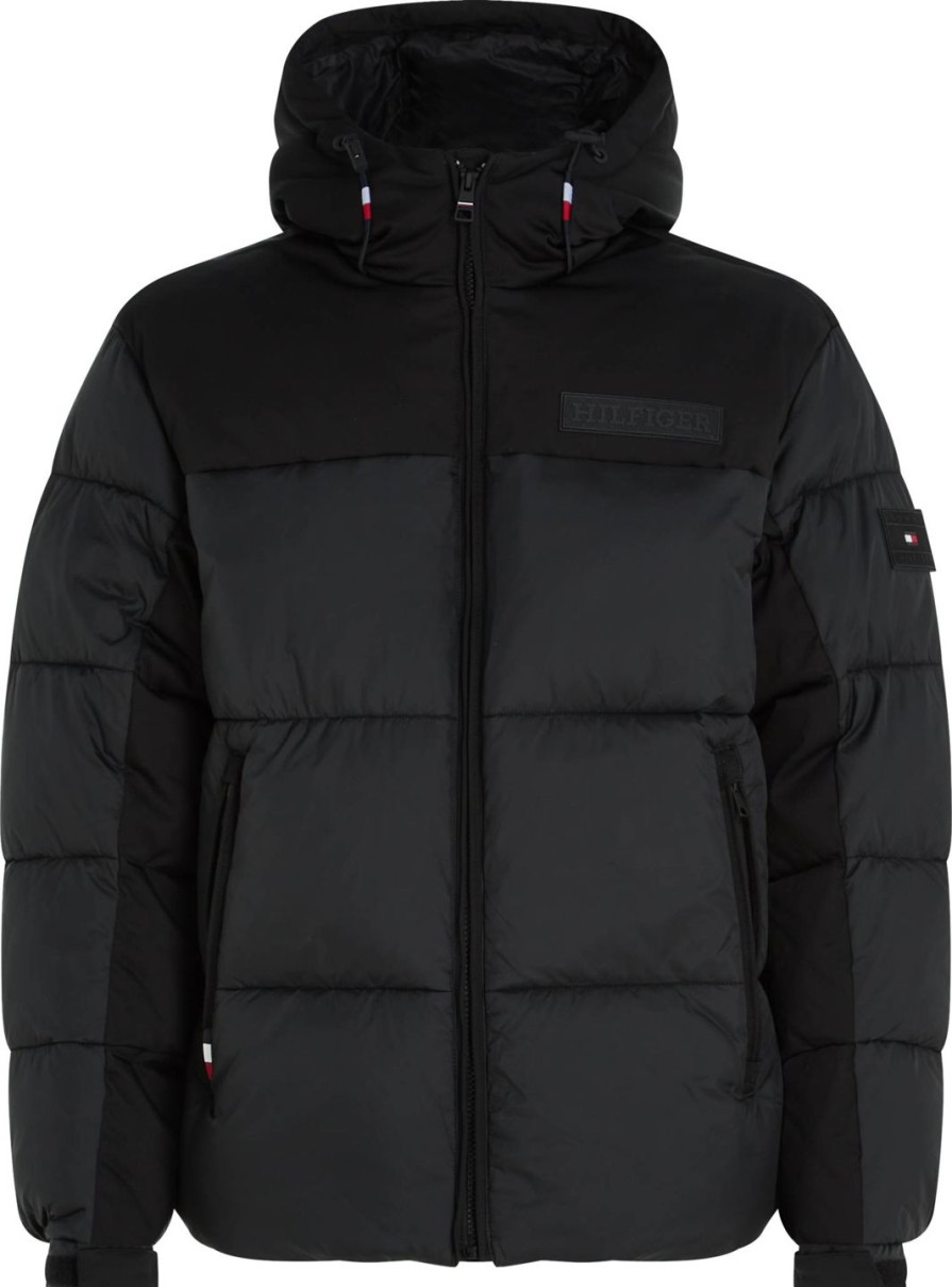 Miehet Tommy Hilfiger Kevattakit | New York Hooded -Takki Musta