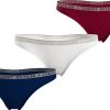 Naiset Tommy Hilfiger Alusasut | Lace 3P Thong -Alushousut Multicolor