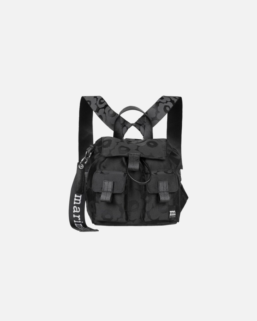 Laukut Marimekko | Everything Backpack S Unikko -Reppu Musta