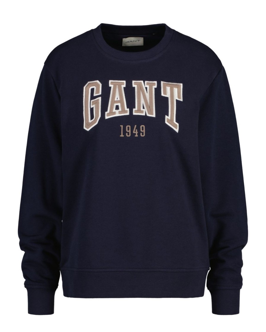 Naiset Gant Collegepaidat Ja Hupparit | Logo C-Neck -Collegepusero