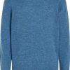 Miehet Tommy Hilfiger Neulepuserot | Multi Htr Merino -Neule Sininen