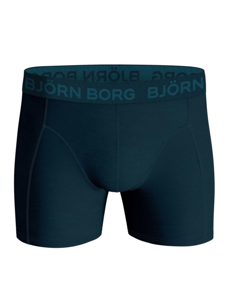 Miehet Björn Borg Alusasut | Cotton Stretch -Bokserisetti 5 Kpl Musta