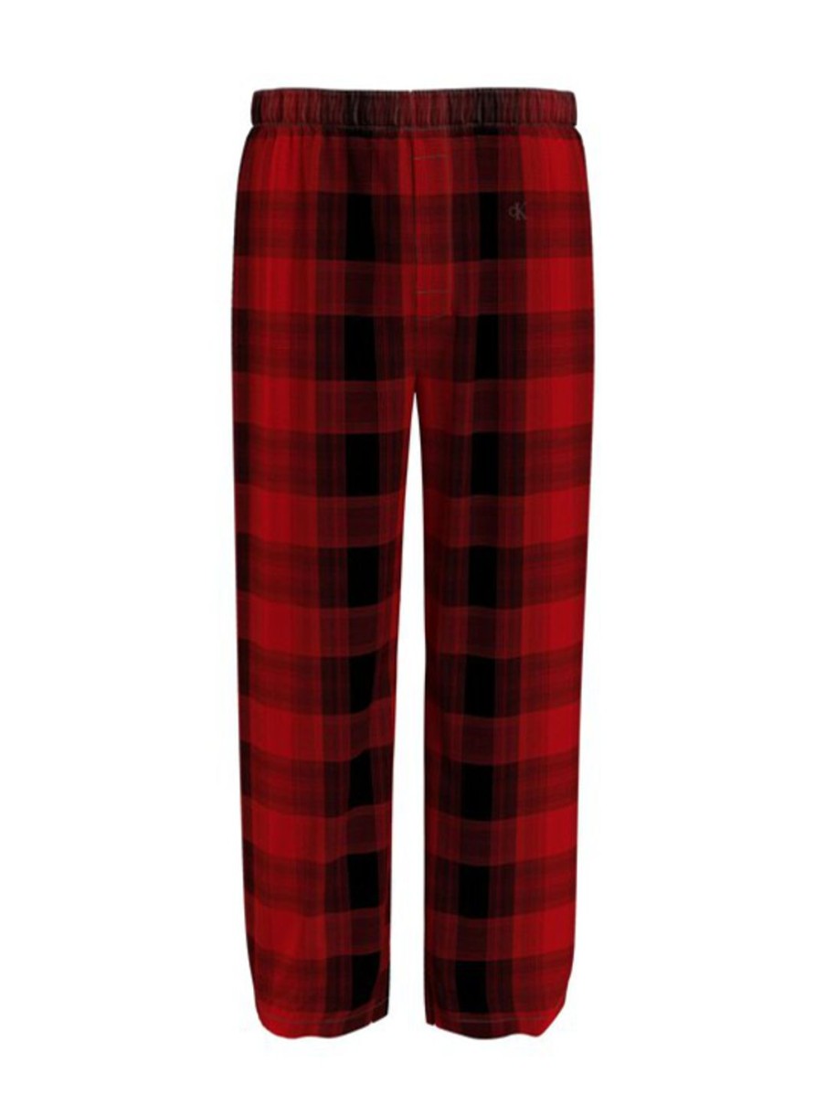 Miehet Calvin Klein Yoasut | Pyjamahousut Punainen