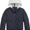 Lapset Tommy Hilfiger Takit | Quilted Bomber -Tikkitakki Tummansininen