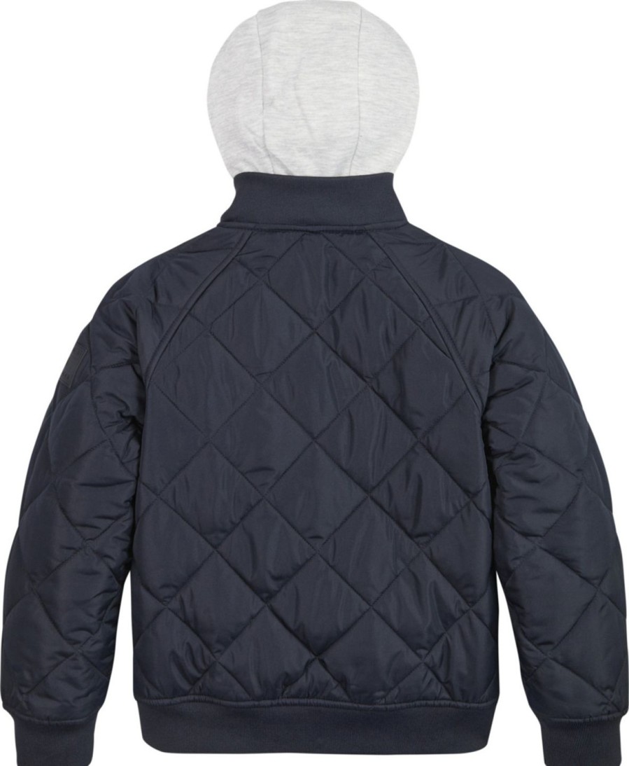 Lapset Tommy Hilfiger Takit | Quilted Bomber -Tikkitakki Tummansininen