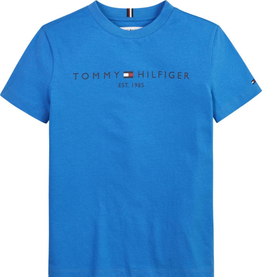 Lapset Tommy Hilfiger T&Paidat | Established Essential -T-Paita Vaaleansininen