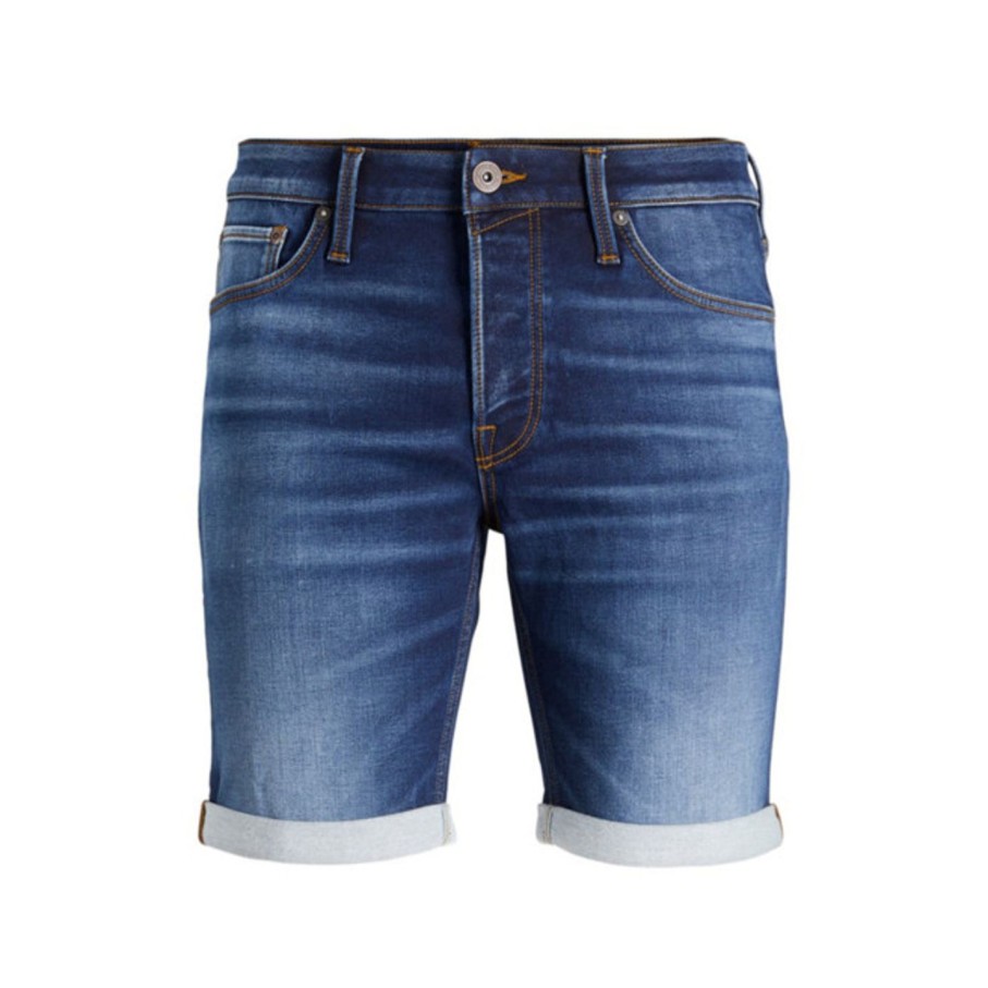 Miehet Jack & Jones Shortsit | Rick Icon Shorts Ge 835 -Shortsit Tummansininen