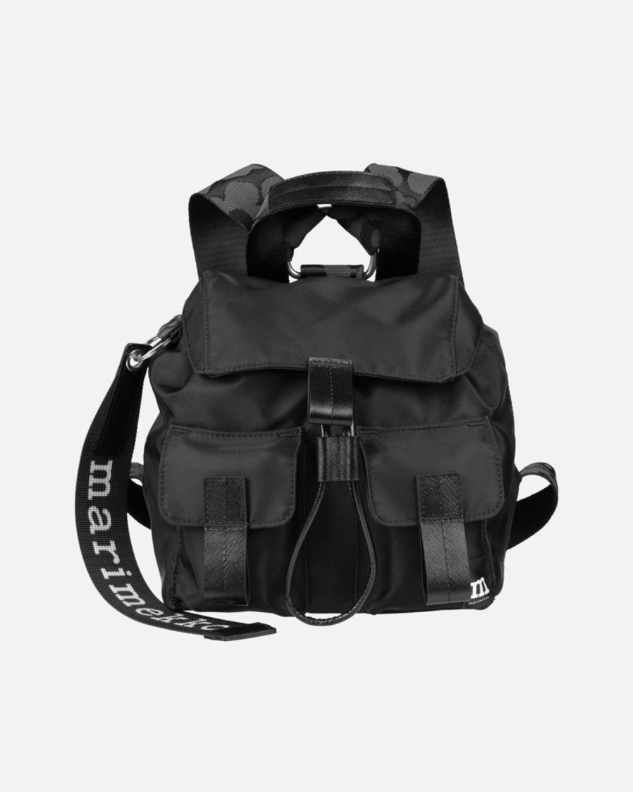 Laukut Marimekko | Everything Backpack S Solid -Reppu Musta