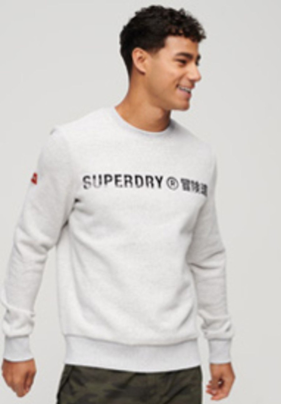 Miehet Superdry Collegepaidat Ja Hupparit | Workwear Logo Vintage Crew -Collegepusero