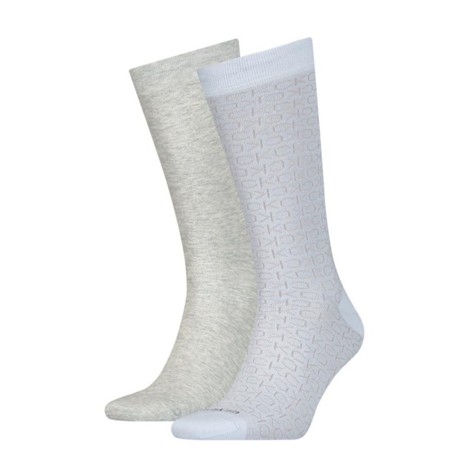 Miehet Calvin Klein Sukat | Ck Sock 2P Mirrored Log -Sukat