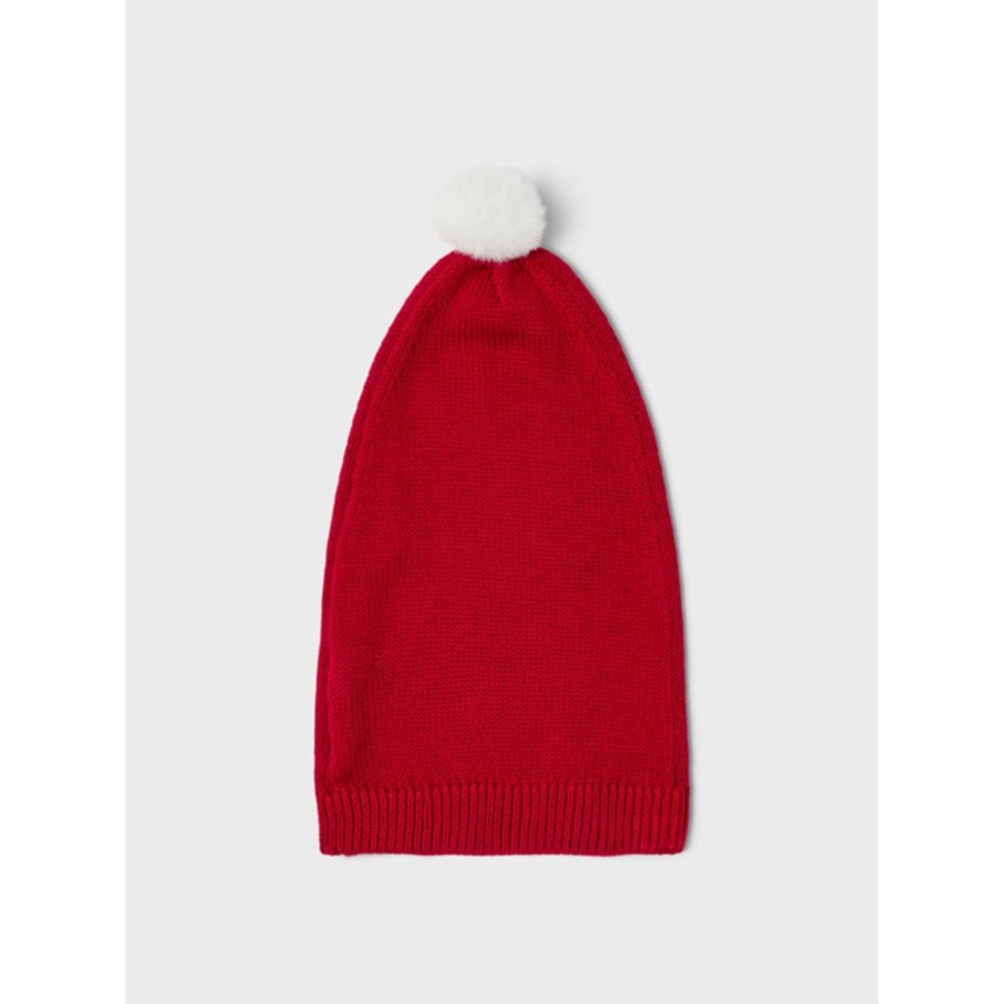 Lapset Name It Hatut | Nbnrixmas Knit -Tonttulakki Punainen