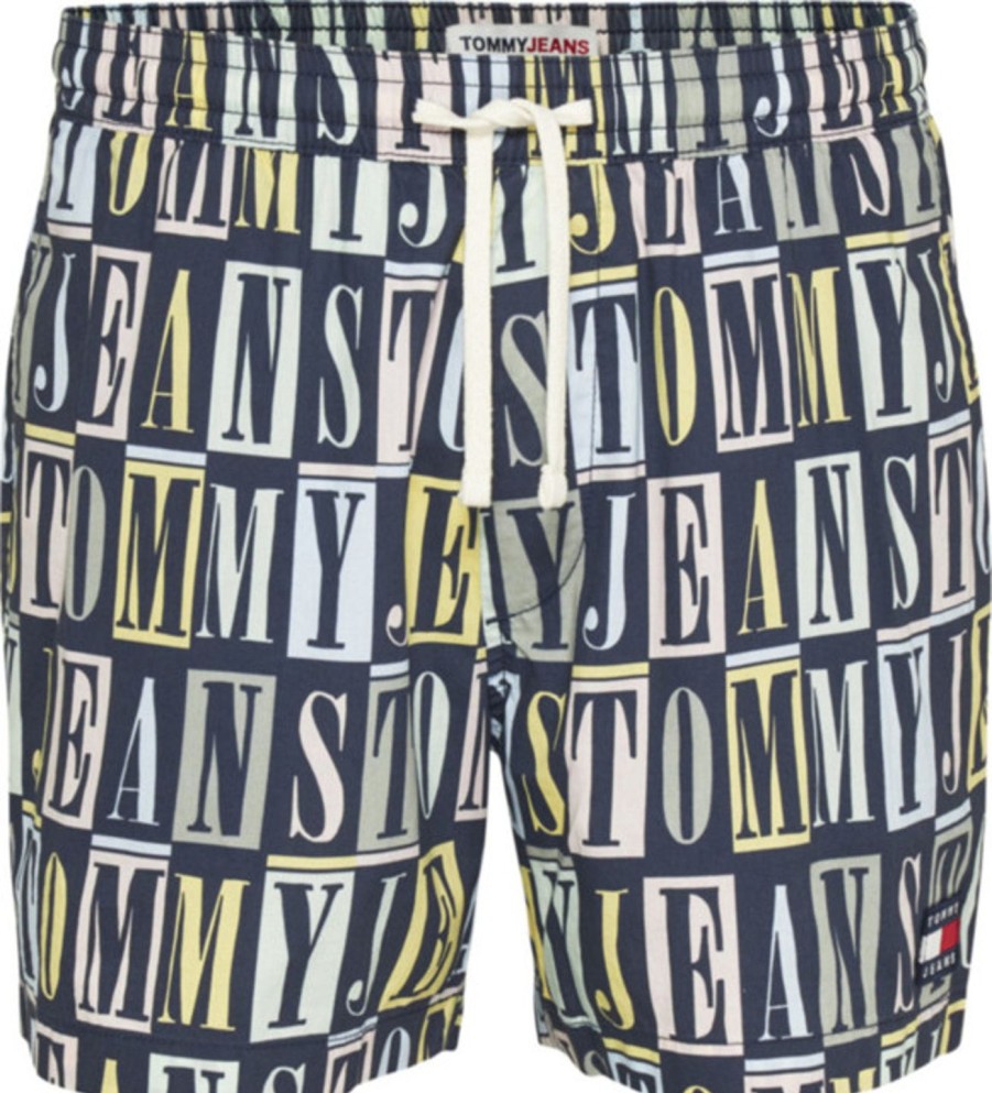 Miehet Tommy Jeans Shortsit | Beach-Shortsit Tummansininen